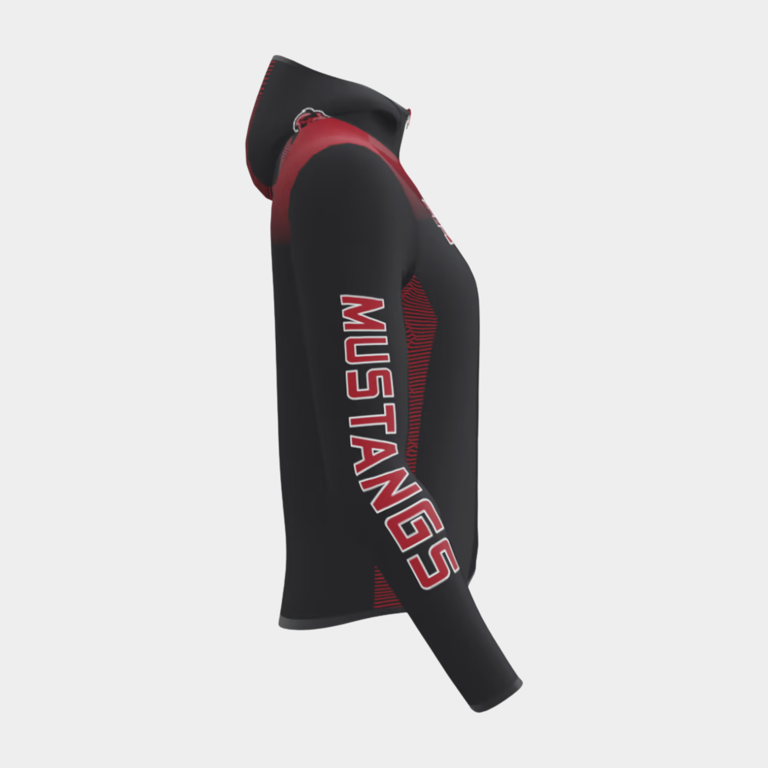 Custom Hoodie H-103 side view– Custom Hoodie Manufacturer USA