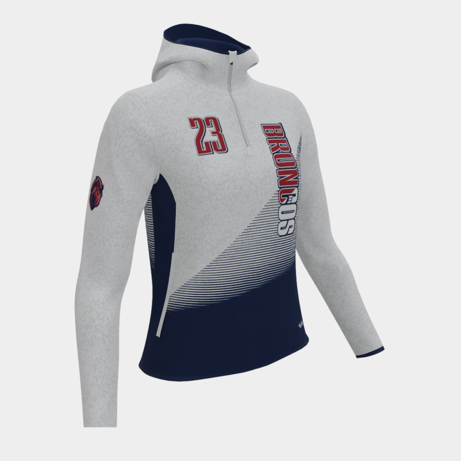 Custom Hoodie H-102 Side View – Bulk Hoodie Manufacturer Pakistan