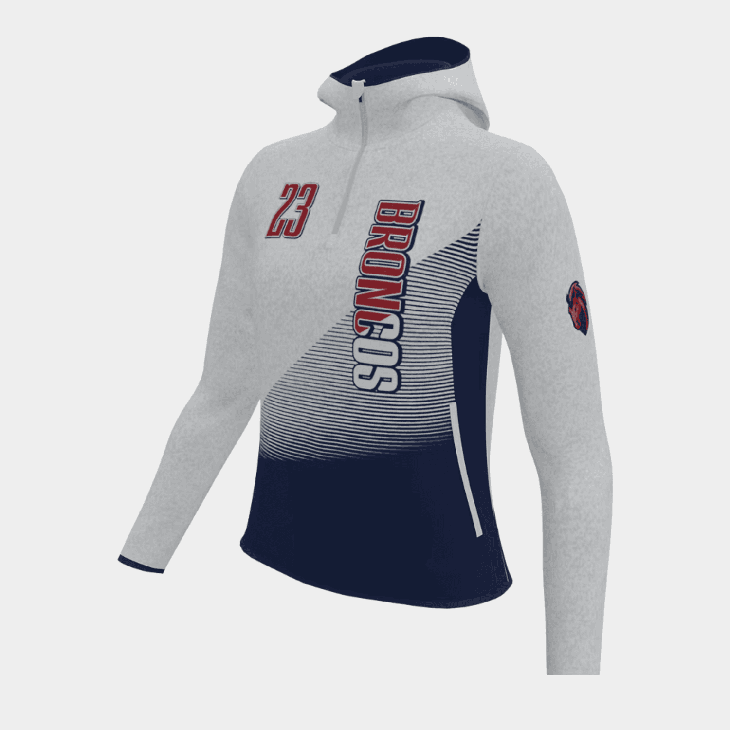 Custom Hoodie H-102 Side View – Bulk Hoodie Manufacturer Pakistan