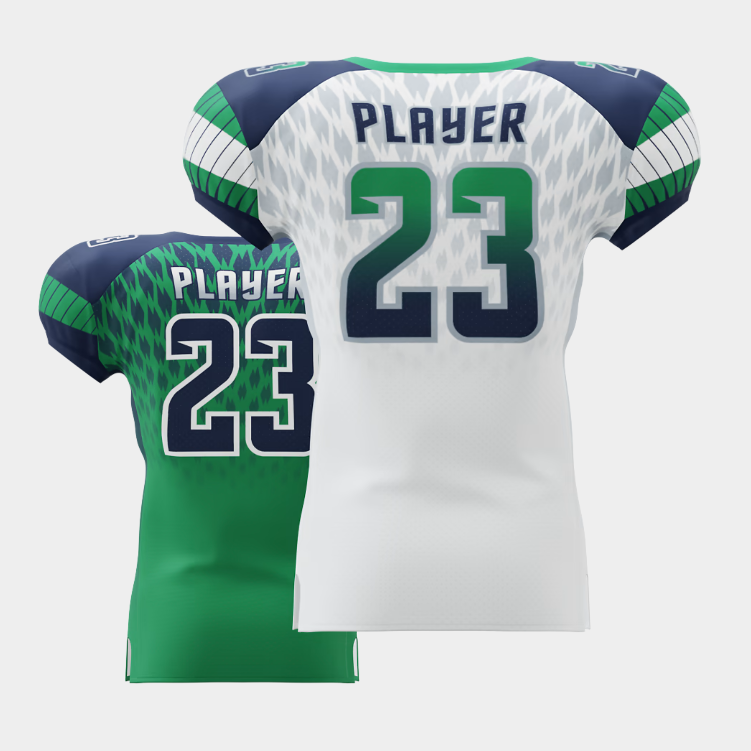 custom Soccer jersey green white