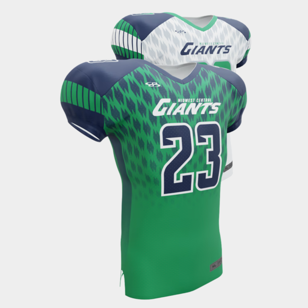 Green soccer uniform by quality garments mfg