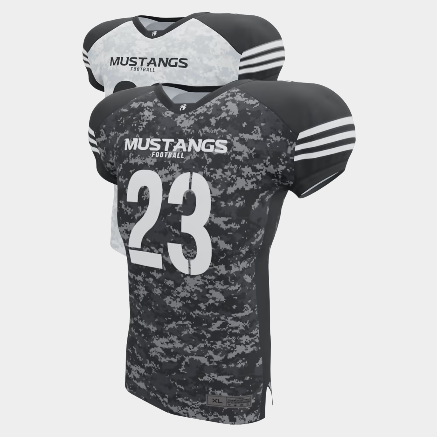 Premium custom football jersey made with breathable moisture-wicking fabric for high-performance sports wear, suitable for men's sports wear and women's sports wear in the USA.