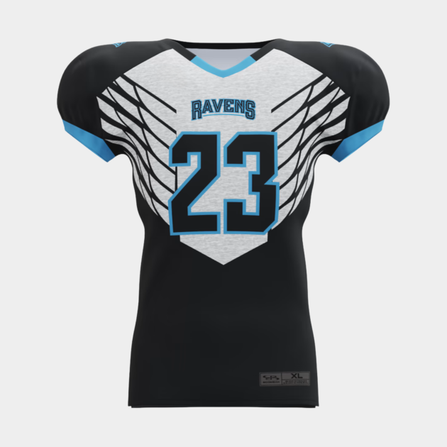 Premium custom football jerseys made with high-performance fabric for comfort, durability, and professional sports wear.