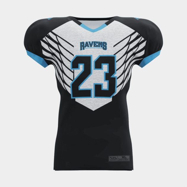 Premium custom football jerseys made with high-performance fabric for comfort, durability, and professional sports wear.